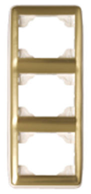 70932 TAO - ESPELHO TRIPLO VERTICAL ANTRACITE/OURO EFAPEL 5603011047207