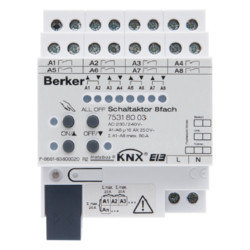 75318003 - Actuador bin./estores 8/4x16A RMD KNX