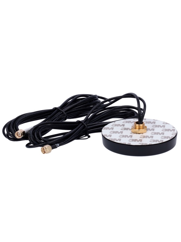 Antena 4G a techo de auto - Frecuencia 800-2700MHz - Conector SMA Masculino - Temperatura de -20ºC a 85ºC - Impedancia 50 Ohmios - Cable RG174 3 medidores de longitud