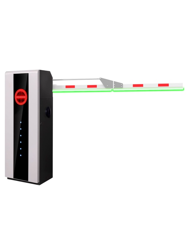 Barreira de estacionamento de alto desempenho - Braço angular em 90º (3 m) - Abertura à esquerda | 10.000.000 ciclos - Indicadores LED | Modo de emergência - Possibilidade de bateria de backup - Apta para Exterior IP54