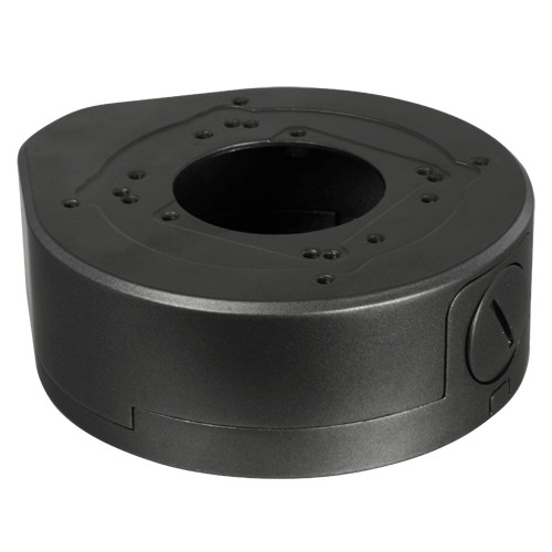 Caixa de conexões - Para câmaras dome - Apto para uso no exterior - Instalação em tecto ou parede - Cor cinza - Passador de cabos