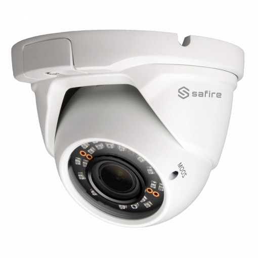 Câmara Turret 4N1 Safire Gama ECO - 1/3" SOI 2 Mpx - Lente varifocal 2.7~13.5 mm - 3D DNR - Smart IR Matrix LEDs Alcance 30 m - Impermeável IP66