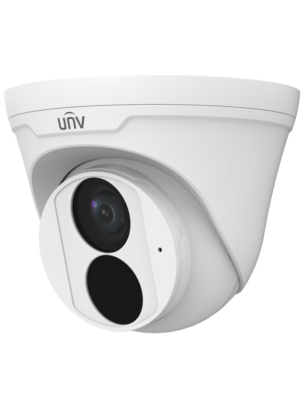 Câmara Turret IP Uniview - Gama EasyStar - 5MP | Lente 2.8 mm - IV 30 m | WDR 120 dB | MicroSD 512 GB | ANR - Cruzamento de linha | Intrusão - PoE | UMD | SIP | IP67 - Microfone