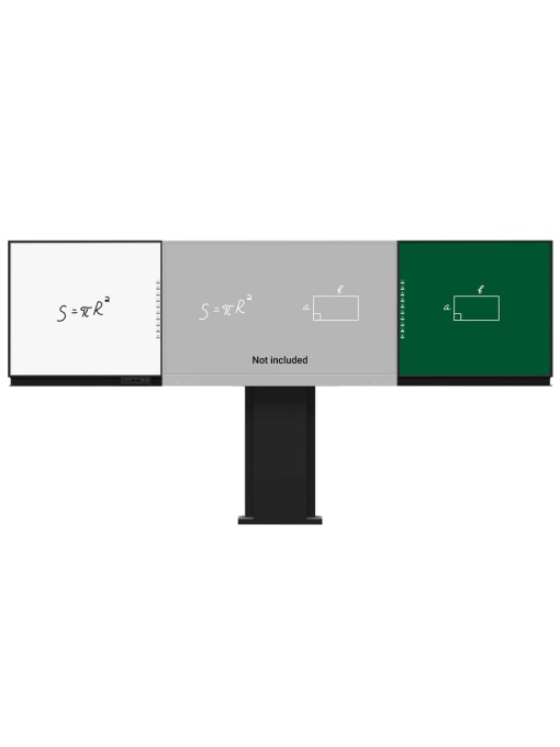 Compatible with IB -TE -YL -75E2 - Left -side white board - Right side chart - Text digitization handle in Windows - Adjustable Support Wall Pair