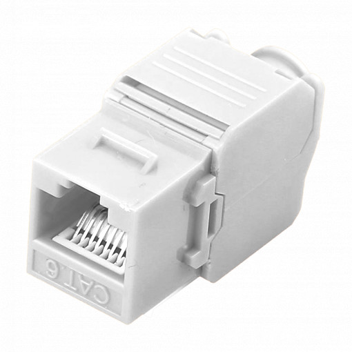 Conector de cabo UTP - Conector saída RJ45 - Compatível UTP categoria 6 - Fácil instalação sem ferramentas - Mínima perda