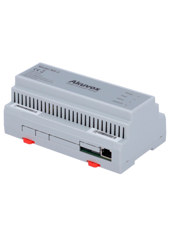 Conversor 2 fios à IP - 6 grupos de 2 fios - TCP/IP com RJ45 - Dispositivos de alimentação de 2 fios - Conexão de conversores em cascata - Montagem em carril DIN