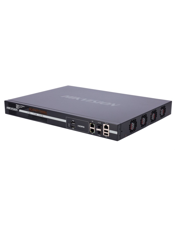 Descodificador Hikvision - 128 canais - Capacidade de descodificação até 32 MPx - 8 saídas HDMI 4K | 4 saídas BNC - Alarmes | Áudio - Compatível com ONVIF