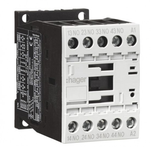 EVR00440E - Relé de com. 4NA 24 VDC HAGER EAN:3250612236589