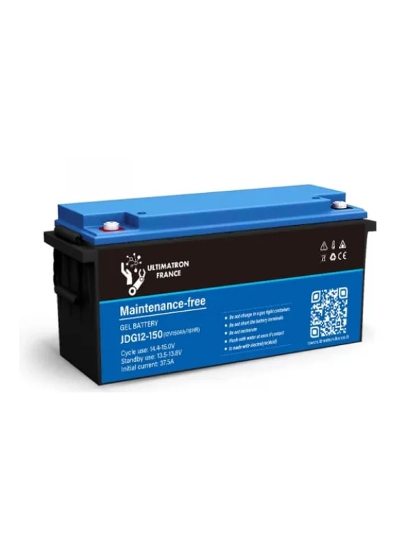 JDG-12-150 -Batterie 150Ah 12V GEL Décharge Lente – ULTIMATRON