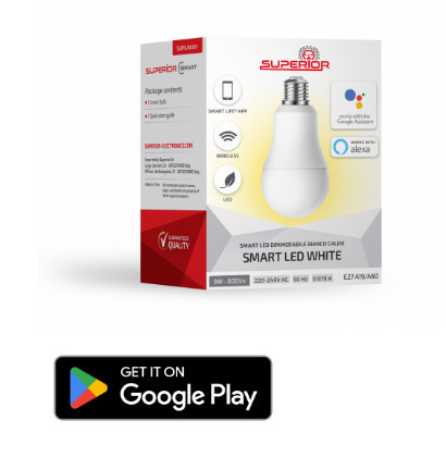 LAMPADA SMART LED BRANCO QUENTE DIMMERABILE