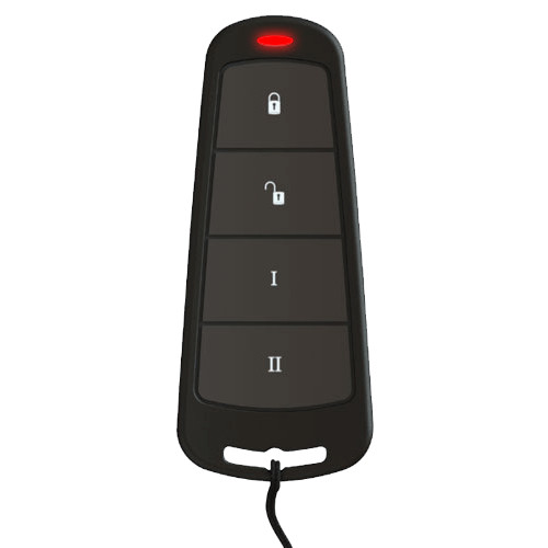 Monde Distance - Bidirectional - 4 buttons with 8 combinations - Wireless 868 MHZ Hugged Cipher - Allows you to see the state of the system - certificate grade 2