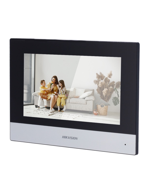 Monitor para videoporteiro - Ecrã tátil TFT de 7" - Áudio bidireccional - TCP/IP, Wi-Fi, SIP | 2 saídas de relé - Ranhura para cartão microSD até 128 GB - Montagem na superfície