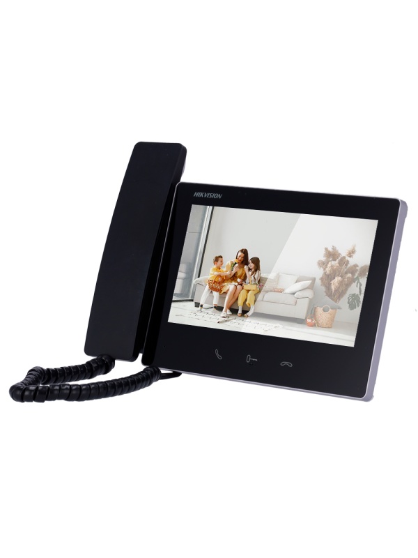 Monitor para videoporteiro - Visor TFT de 7" - Áudio bidirecional | LED de estado - 2 Fios HD | Auricular de mão - Ranhura para cartão microSD até 128 GB - Montagem na superfície
