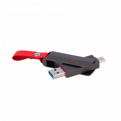 Pendrive USB Hikvision - Capacidad 64 GB - Interfaz USB Tipo C 3.2 - Velocidad máxima lectura/escritura 120/45 MB/s - Diseño robusto, resistente y duradero