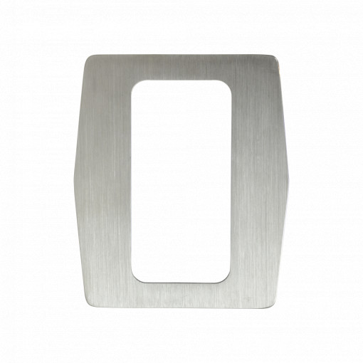 Placas de aço personalizadas para torniquetes - Acabamento para leitor biométrico - Adequado para leitores ZK-FR1200(-MF) - Fabricado em aço inoxidável - Design leve e elegante - Fácil instalação