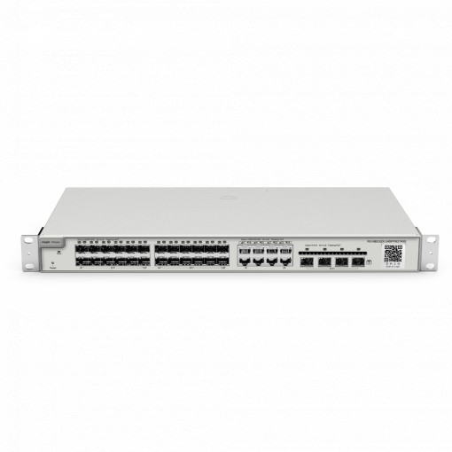 Reyee Switch Cloud Gerenciável L2 - 24 portas SFP + 8 Combo RJ45/SFP + 4 SFP+ - (24 + 8) 10/100/1000 Mbps + 4 SFP+ 10 Gbps - VLAN/Insolação de portas/STP/RSTP/ACL/QoS - Static LAG/DHCP Snoop/IGMP Snoop/Port Mirror - Pode ser montado em rack