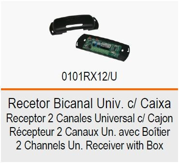ROGER Recetor Bicanal Univ. c/ Caixa RX12/U