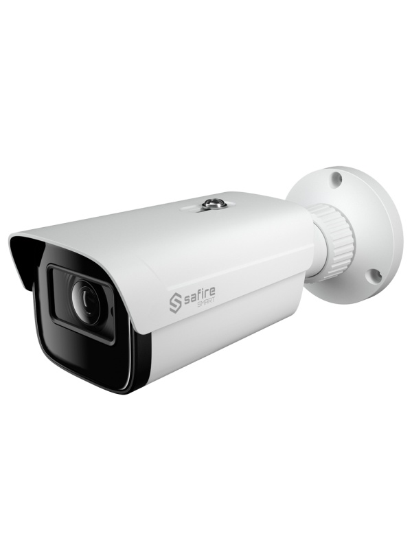Safire Smart - Bullet Chamber 4 EN 1 range E1 - 2 MPX (1920x1080), 1/2.8 & quot; CMOS Starlight - 2.8 mm lens | IR Range 20 M - DWDR, HLC, BLC, AGC | Integrated microphone - IP67 waterproof, antivandal IK10
