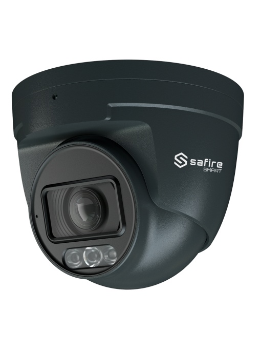 Safire Smart - Turret House IP Gama E1 Ai - Resolution 4 Megapixel (2566x1440) - Motorized Lens 2.8 ~ 12mm | IR & AMP; LED up to 50m - AI: Human and Vehicle Classification - IP67 Waterproofing | Poe (IEEE802.3AF) | P2P