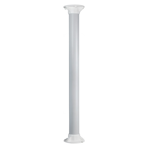 Suporte tecto - Altura 100 cm - Apto para uso em interiores - Cor branco - Fabricado em plástico