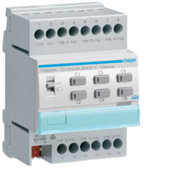TYM646R - Actuador aquec. 6c + reg. 24/230V KNX-S HAGER EAN:3250618502022