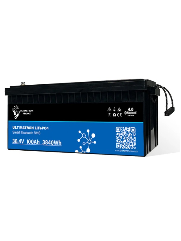 UBL-36-100 - Bateria Ultimatron Lítio 36V 100Ah LiFePO4 Smart BMS com Bluetooth