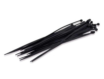 000901321 - 8433373013216 Pacote com 25 Unidades de Braçadeiras 140x3,5mm Preto