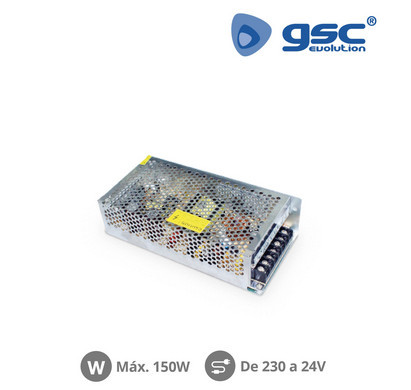 001504577 - 8433373045774Fonte de alimentação de fita LED em 24V 150W