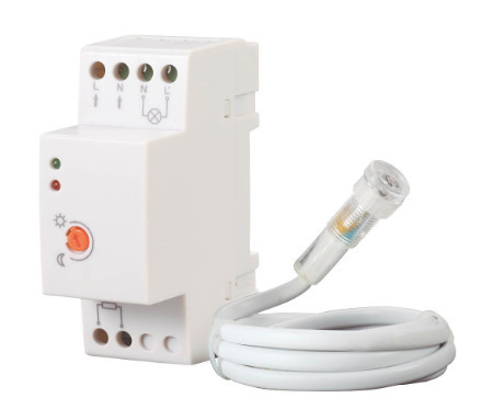 104305001 - 8433373065000Detector com sensor crepuscular para montagem em trilho DIN