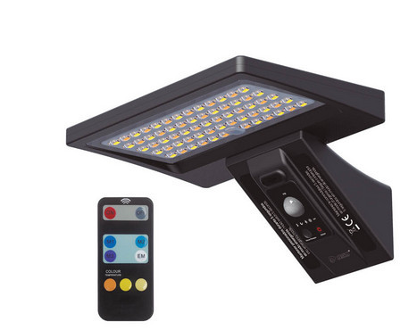 200210018 - 8433373066434Aplique solar LED Ganda com sensor de movimento e crepúsculo 5W 3000 - 4200 - 6000K