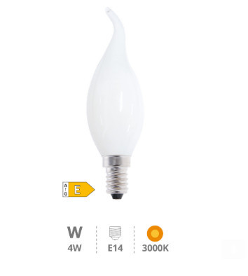 200695044 - 8433373062702Lâmpada de vela LED sopro de vento Crystal Series 4W E14 3000K