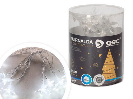 204805011 - 8433373064652Flores LED transparentes 1,35M de luz fria