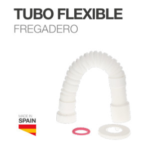 404035010 - 8433373058026 Tubo flexível 1" 1/2 - 40/50mm Branco