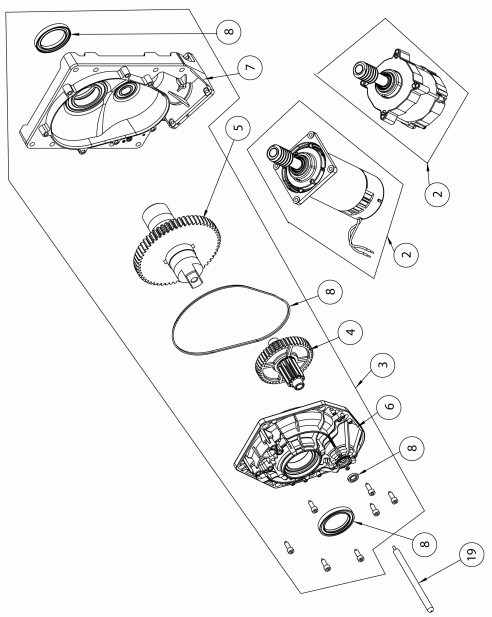 6QIKMR - Motorredutor 230 Vca para QIK 3E-4E