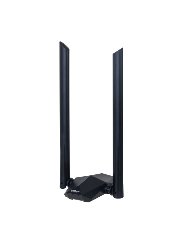 Adaptador Wi-Fi DAHUA - Frequência 2.4GHz - 5Ghz - Wi-Fi 6 IEEE802.11 a/n/ac/ax - Conexão USB 3.0 - Ganho 5dBi / Omnidirecional