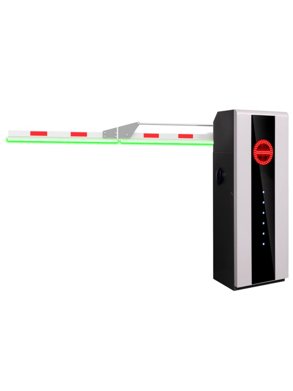 Barreira de estacionamento de alto desempenho - Braço angular em 90º (3 m) - Abertura à direita | 10.000.000 ciclos - Indicadores LED | Modo de emergência - Possibilidade de bateria de backup - Apta para Exterior IP54