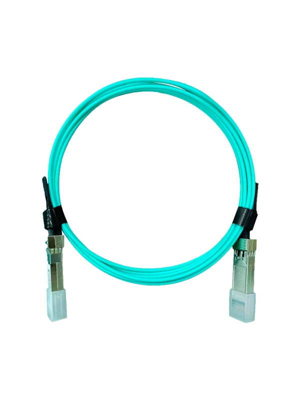 Cabo de conexão directo SFP+ - Velocidade 10Gbps - Módulos SFP+ em ambos os extremos - Ideal para Empilhamento entre Switches - 1 Metro de comprimento - Cabo ótico