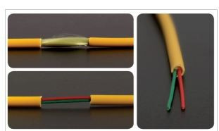 Cabo FK2 monomodo 2 fibras, Euroclasse Dca e LSFH resistente aos raios UV, de exterior - 500m (bobine de plástico)