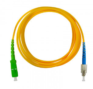 Cabo FO Monomodo pré-conectorizado LSFH "SC/APC" - "FC/UPC" 2mts (bolsa B4)