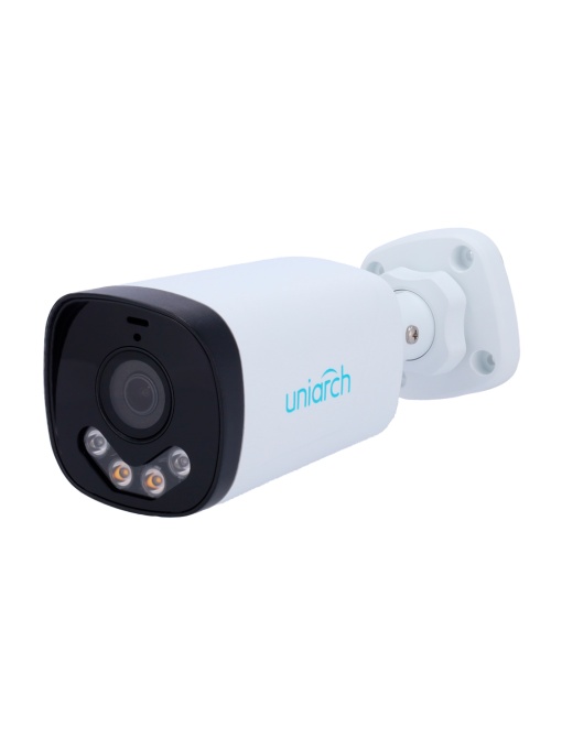 Camera IP 3 Megapixel - Uniarch Gama - 1/2.7 "Progressive Scan CMOS - 4.0 mm lens | Incorporated microphone - LED range IR 50 m | White light 15 m - intrusion (human body detection)