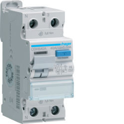 CDH540A - Inter. dif. 1P+N 40A 30 mA tipo HI 2M HAGER EAN:3250611621331