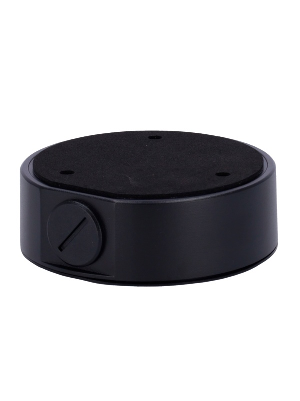 Connection Box - For Dome Chambers - Apt for Outdoor Use - Ceiling Installation or Wall - Cable Passenger - Black Color