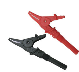 Crocodile tweezers (black and red) w/ fuse