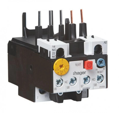 EVB0016A - Relé térmico 1,6 A Tamanho 1 HAGER EAN:3250612231775