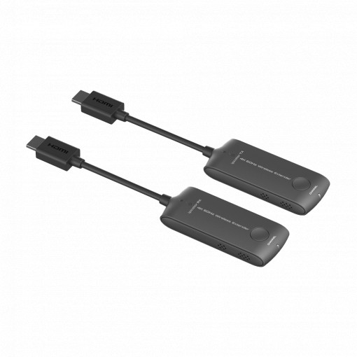 Extensor HDMI sem fios - Emissor e receptor - Alcance 20 m - Até 4K@60Hz - Fonte de alimentação via micro USB 5V/1A