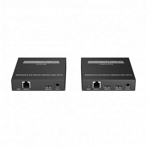 HDMI Extensor with KVM - Emitter and Receiver - Range 150 m - About UTP Cable Cat 7 - Up to 1080p@60Hz - DC Food 5 V
