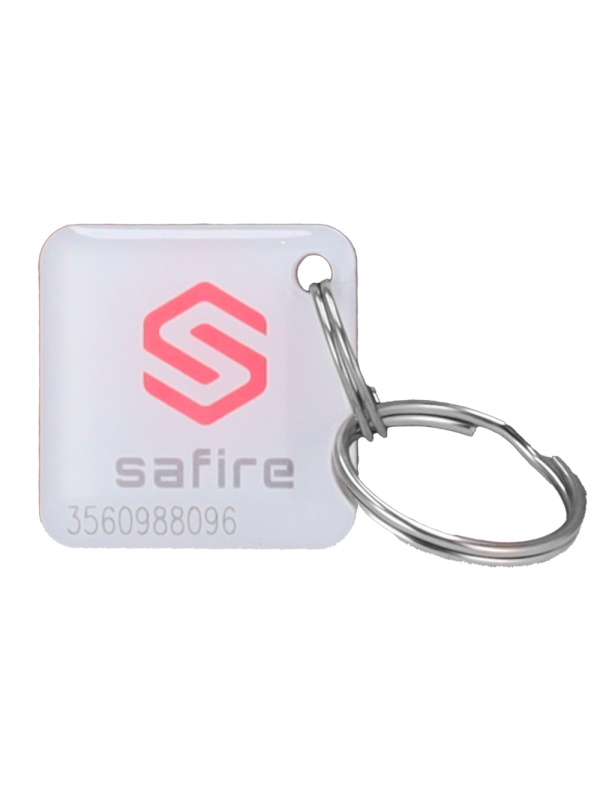 Holder de clé Numéroté de proximité - ID par radiofréquence - en passif | Résine époxy lumineuse - basse fréquence 125 kHz - Dimensions: 25 (an) x 25 (al) mm - sac de 20 unités