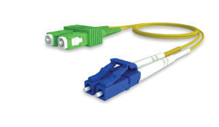 LM-100D9LCUSCA - Patch Cord jumper LC/UPC - SC/APC monomode 9/125 Duplex 10m LSZH 2mm LIGHTMAX