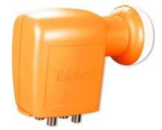 LNB offset Quad 4 saídas: HA/VA/HB/VB - Laranja