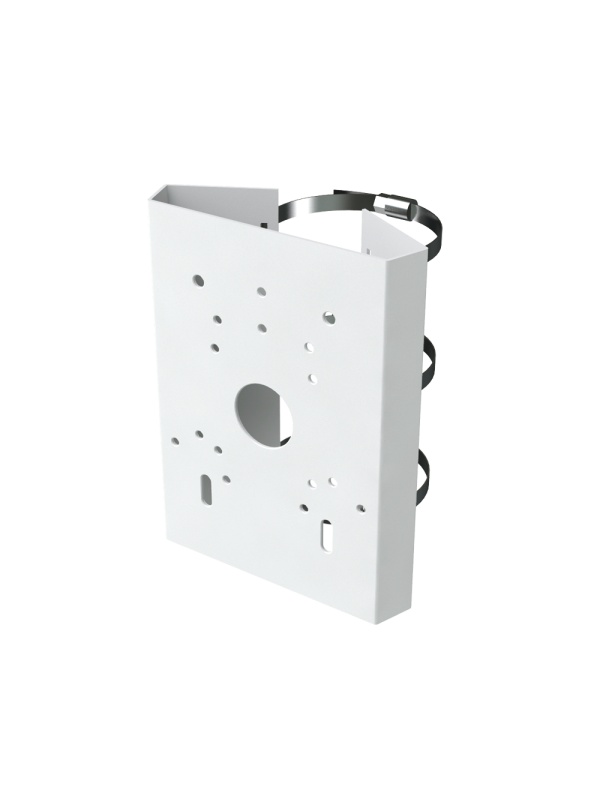 Mast/Safire Samart Pole Support - For Motorized Domo Chambers - Diameter Diameter 118 ~ 140 mm - Spcc Laminate Steel Manufacture - White Color - Cable Passader